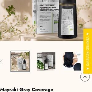 Dark golden brown Hair Care permanent color shampoo Treatment for Scalp Health